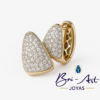 AROS ARGOLLA GOTAS CIRON ENCHAPADO EN ORO 18K