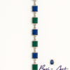 Pulsera Matrizada con Lapislazuli y Malaquita